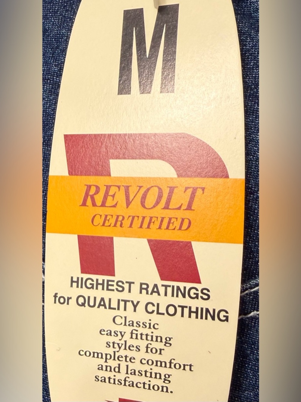 Revolt Clothing Co vintage Denim Jean Overalls Medium 90s Y2K Striped Straps - Picture 9 of 10